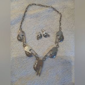 Kokopelli Vintage Necklace & Earrings